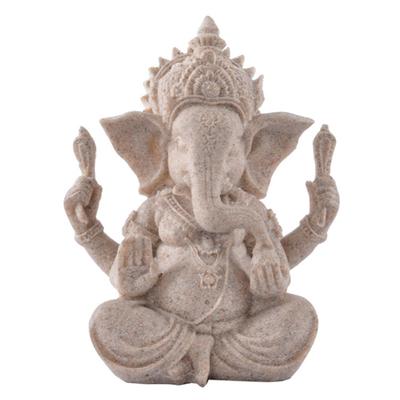 Ganesha Sculpture Elephant Statue Figurine  Sandstone Hindu