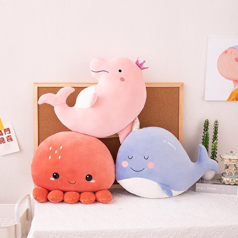 Crab Pillow Cushion Pillow Backrest Cushion Sofa Living Room Car Office Car Headboard Cute Bed Sleeping on Bed