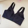 Cooling Non-Stuffy Bralette Ultra-Thin Rabbit Ear Cup Minimizer Wirefree Wide Strap Sports Style
