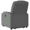 Electric Recliner Chair with Rising Function Dark Grey Fabric