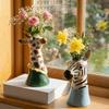 Vinyl Animal Vase Floral Arrangement Giraffe Vase Unique Art Vase  Table Display