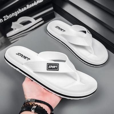 Zapatillas de Exterior para Hombre Chanclas Planas Ligeras para Hombre Zapatos de Playa Sandalias Casuales de Verano Antideslizantes para Interior Hogar Chanclas de Baño