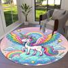 1pc Office Carpet Chair Mats Rainbow Unicorn Fantasy Sky Perfect for Decorating Office Chairss, Or Bedrooms.YDT280