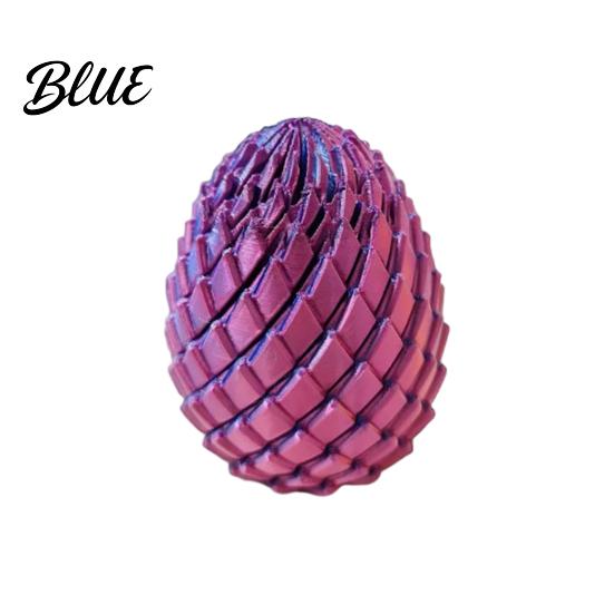 Decorative Desk Toy 3D Printed Twisting Egg Stress Relief Spiral Articulated Rotating Fidget Spinner S