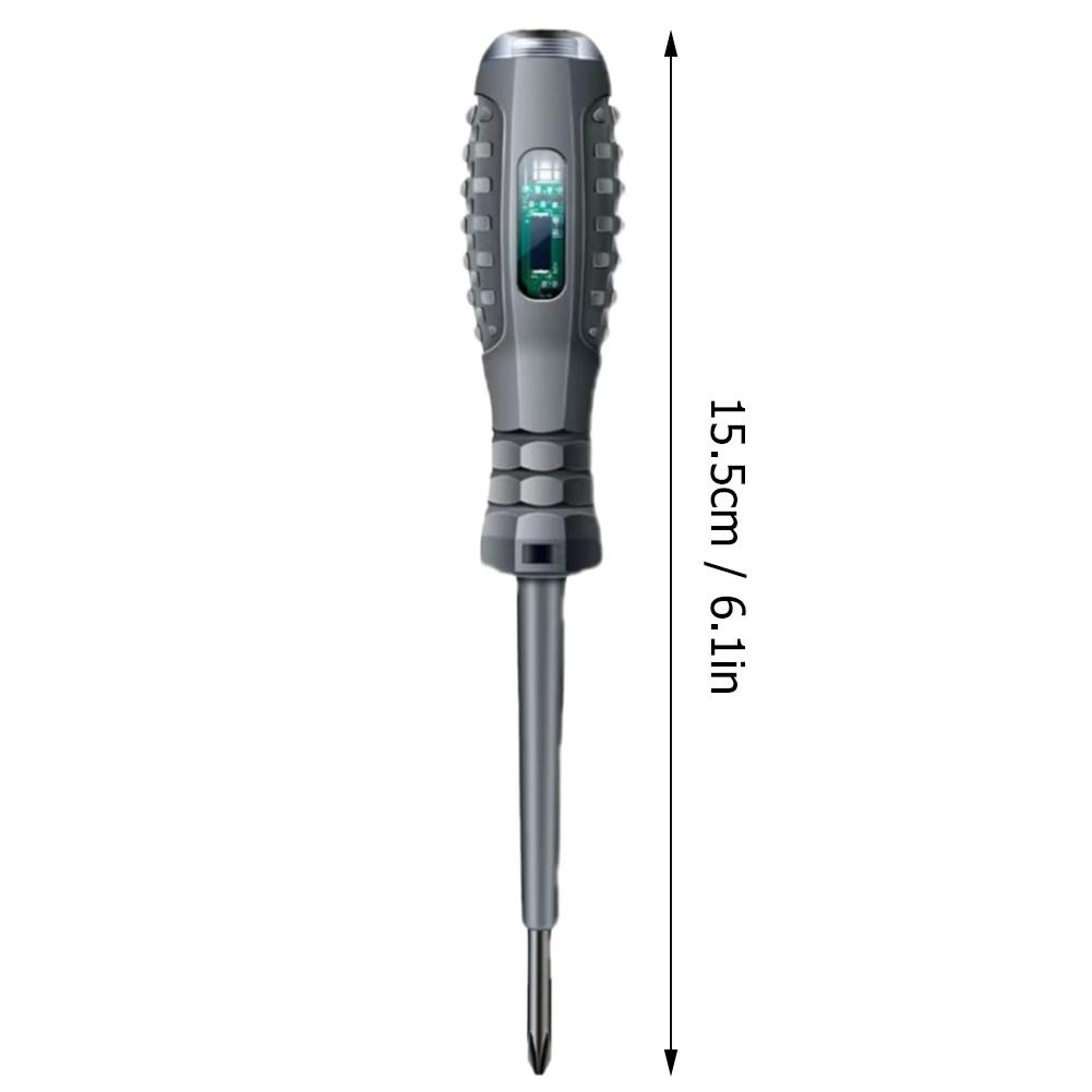 Multifunctional Electrician Test Screwdriver AC Non-contact Induction Test Pen Voltage Tester 70-600V Red Green Induction Lights