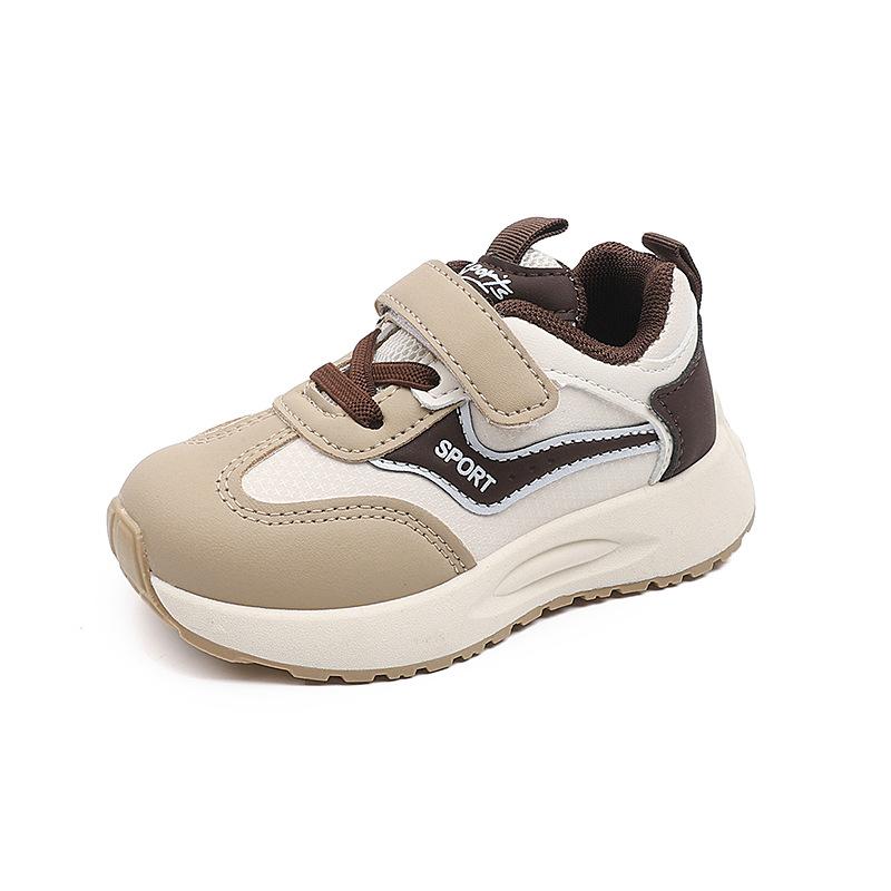 Children's sports shoes 2025 spring and autumn boys solid-soled running shoes lightweight girls soft-soled casual shoes baby shoes