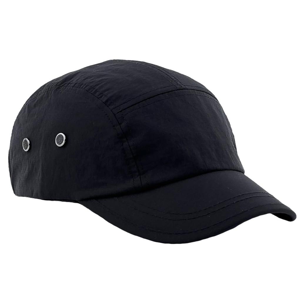 Hiking Sun CZA067 [White Fang] Cap, Plain, Protection, Hat, Simple, Stylish, Casual, Men's, Women's, (Black)