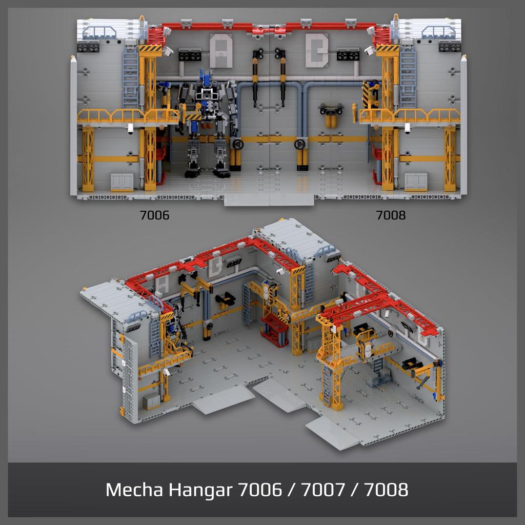 MyBuild Mecha Frame Hanger 7006  Mecha Garage for Mecha Storage  Maintenance BayWork Tower  Expandable Mecha Base  Ages 16 and Up (Includes Mecha