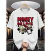 Letter Pattern Print Round Neck Short Sleeve T-Shirt - Comfortable Stretch Fabric Fashion Casual Daily Wear Summer Unisex's Fashion Essential