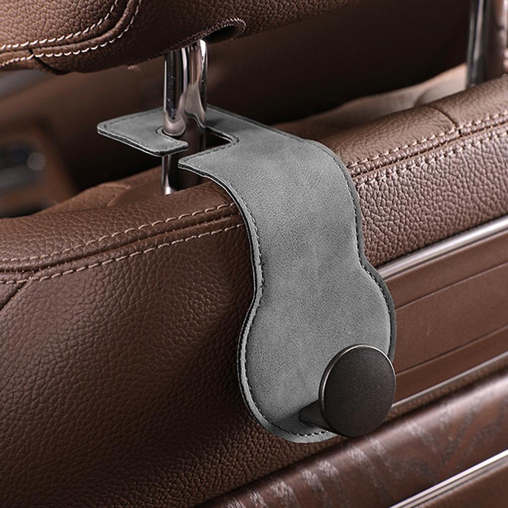 Space Saving Flip Design Car Hook with Metal Core & Velvet Finish Vehicle Headrest Hook for Smooth Interior Styling