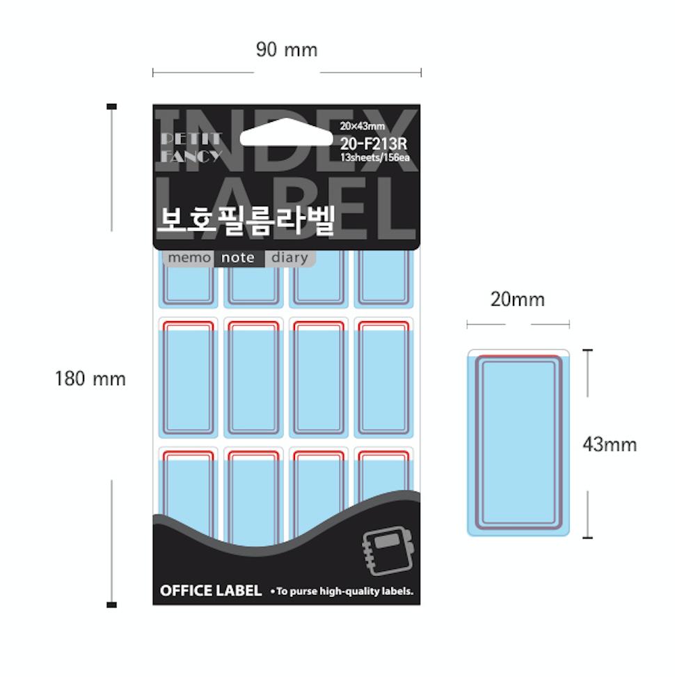 Petit Fancy Schutzfolie für Index-Etiketten (je 10 Stück) Index-Etiketten/Kategorie-Etiketten/Büro-Etiketten/Anhänger-Aufkleber/Markierungswerkzeuge – 42 Optionen