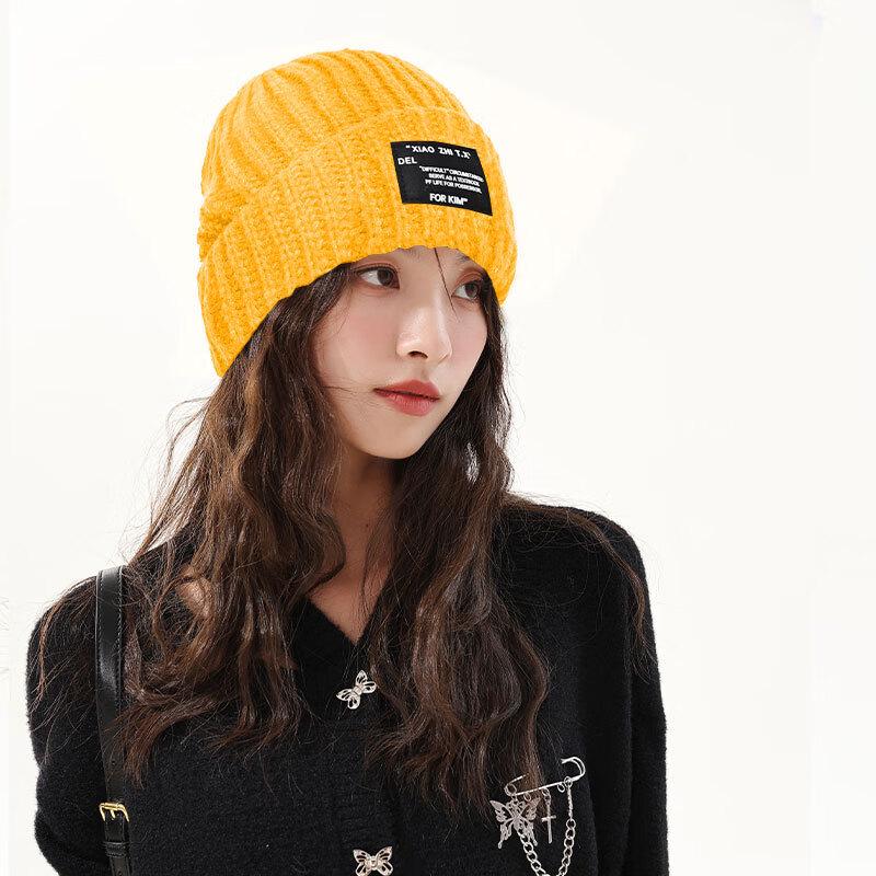 

Женская зимняя вязаная шапка-бини с защитой ушей Adjustable