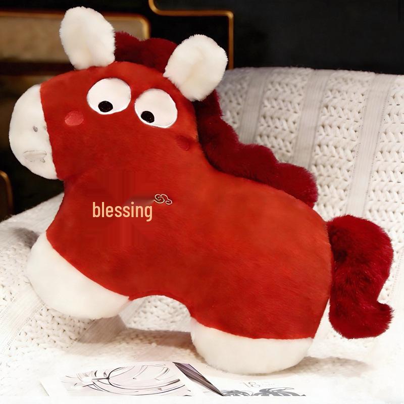 Lucky Little Horse Plush Toy - Creative Rich Horse Mascot for Events and Gifts 40x60cm/600g
