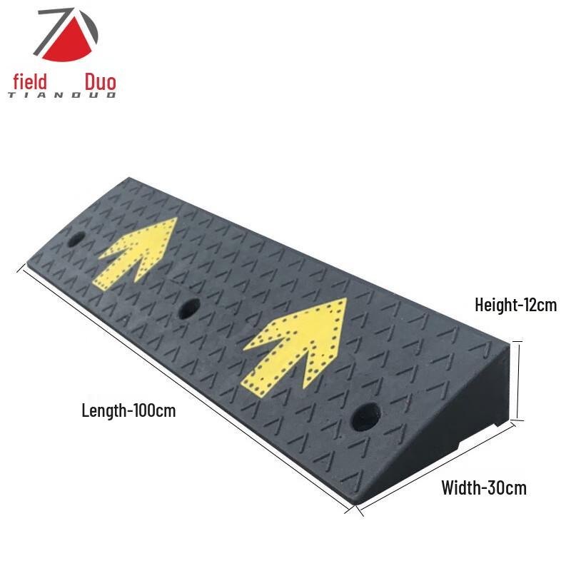 Heavy-Duty Portable Rubber Curb Ramp