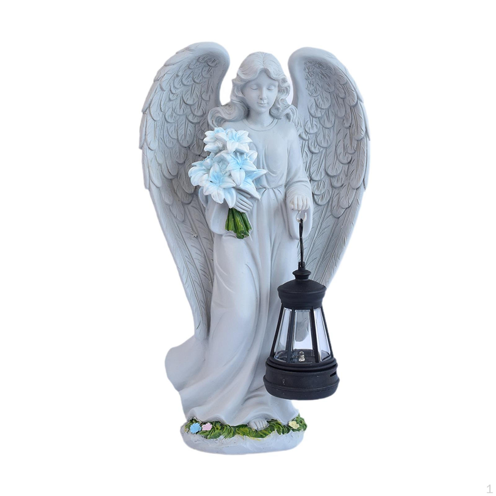 

Garden Angel Statue, Decorative Resin Figurines for Outdoor Use, Gifts Mom, Grandma, Standing