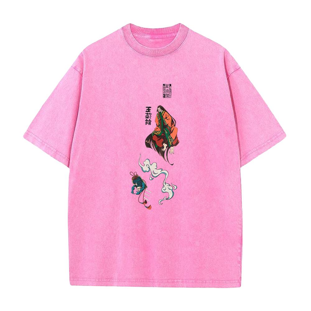 

Trendy Jujutsu Kaisen T Shirt Geto Suguru Manga Tshirt Vintage Washed Streetwear Men Unisex Clothe Pure Cotton Tee Top S