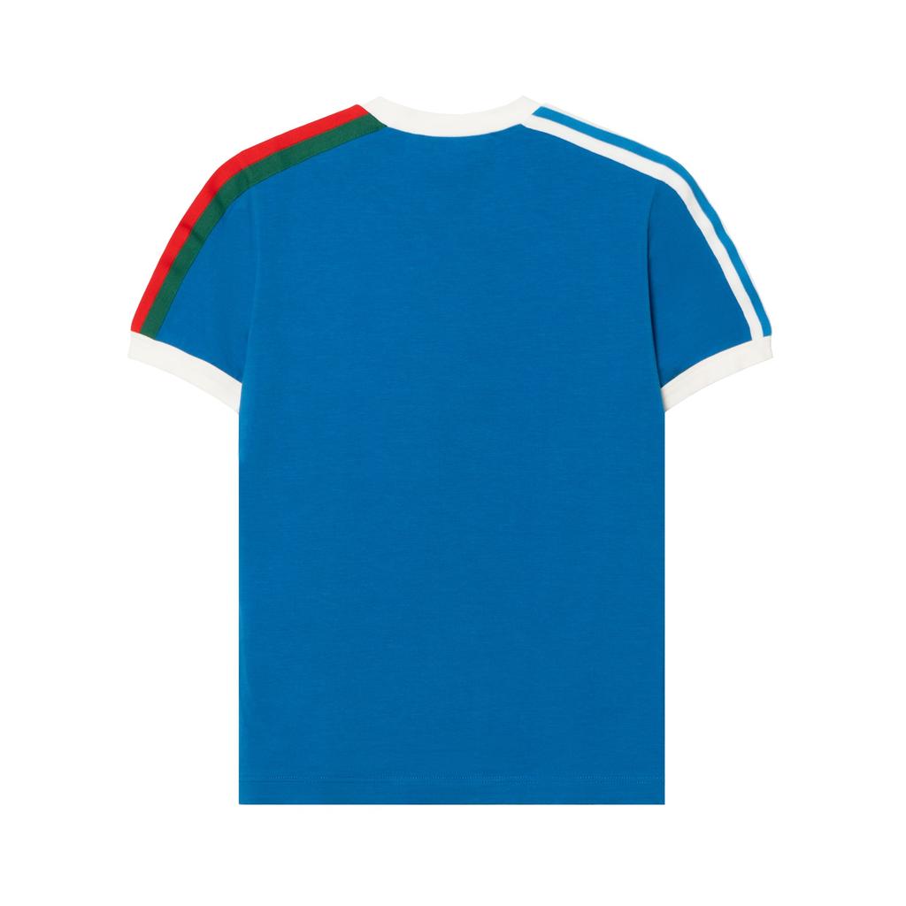 Gucci x adidas Trefoil Print T-Shirt 'Blue' Unisex 691637-XJEKL-4744