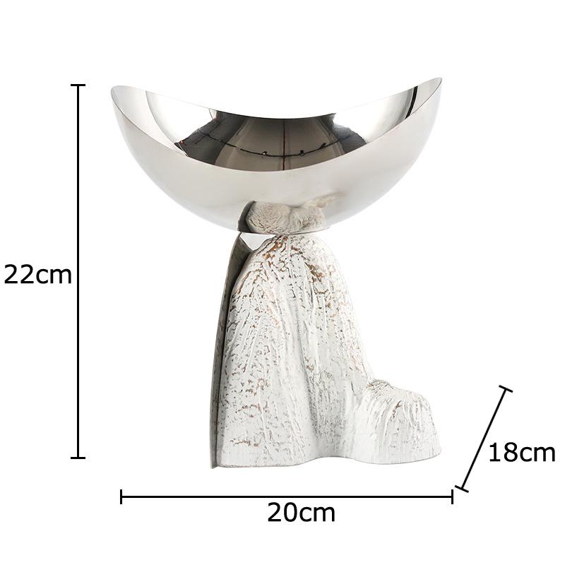 Креативная Белые Горы Фруктовница Подставка для Хранения Серебряные Металлические Тарелки Отель Ресторан Фруктовая Тарелка Кухня Десертная Столовая Посуда