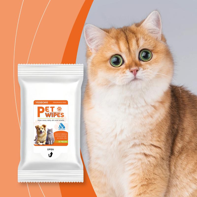Pet Grooming Wipes for Dogs and Cats Soft Tear Stain Remover and Ear Cleaning Pads for Puppy Kitten Skin Friendly Use