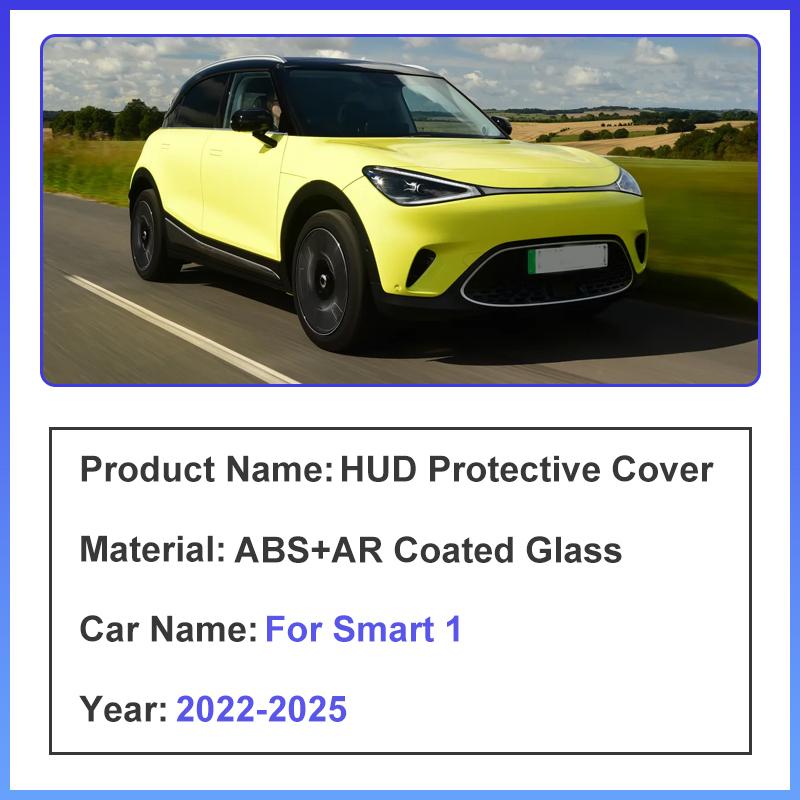 For Smart 1 Accessories Jingling #1   2024 2025 HUD Head Up Display Protective Cover Reflective Projection Screen Parts