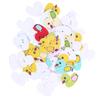 50Pcs Plywood Material Cartoon Duck Wooden Buttons  School Children Art Craft Making Projects