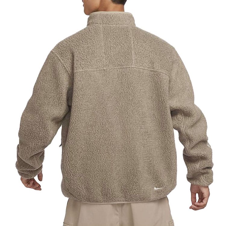 Nike ACG Fleece Tops Men's Khaki Stand Collar Moderate FN0373-247