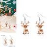Festive Reindeer Acrylic Earrings For Women With Unique Geometric Style And Christmas Vibe