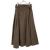 DOUBLE STANDARD CLOTHING 24 Year Old Brown Voluminous Skirt with Tucks Skirt 38 BrownUsed