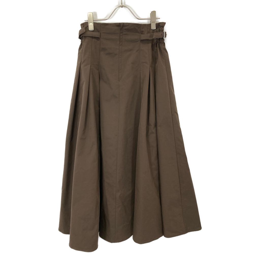 DOUBLE STANDARD CLOTHING 24 Year Old Brown Voluminous Skirt with Tucks Skirt 38 BrownUsed