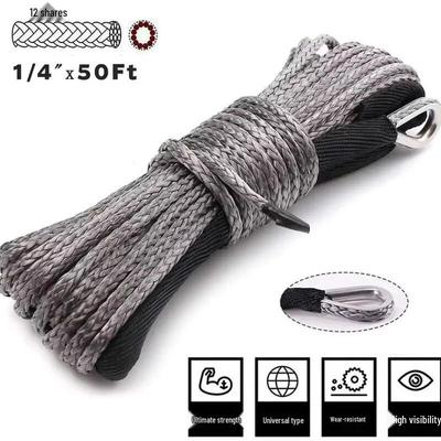 6mm X 15m 4T Synthetic Winch Rope for ATV UTV