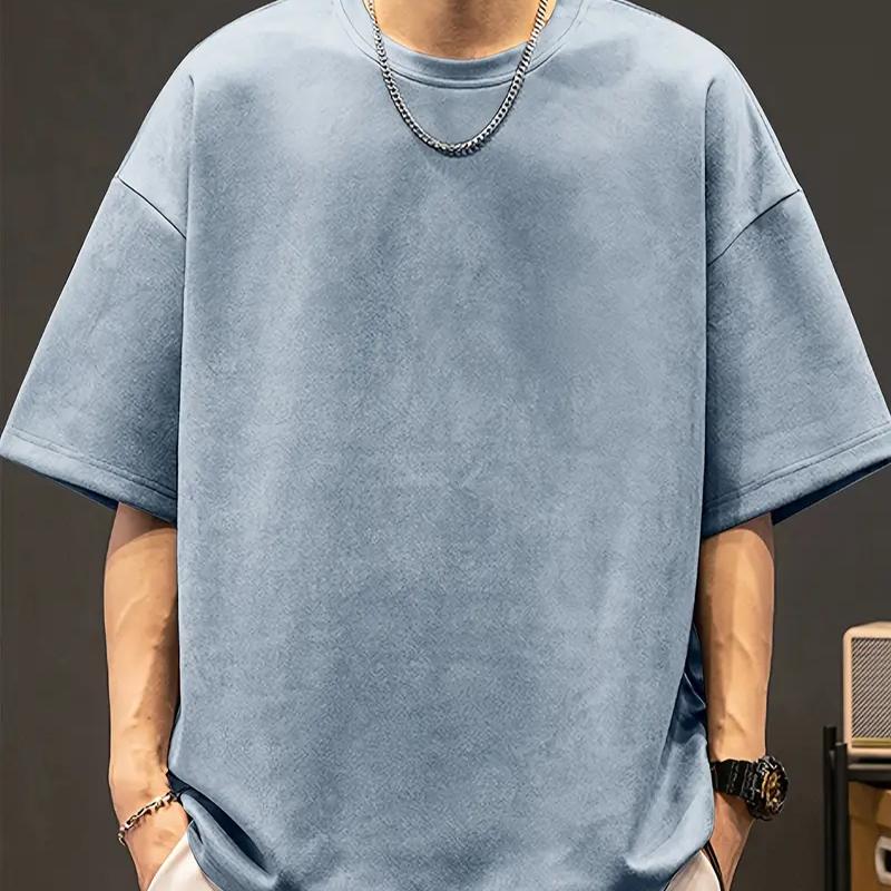New Summer Men's Fashion T-shirt Personality Versatile Printed Men's T-shirt Top