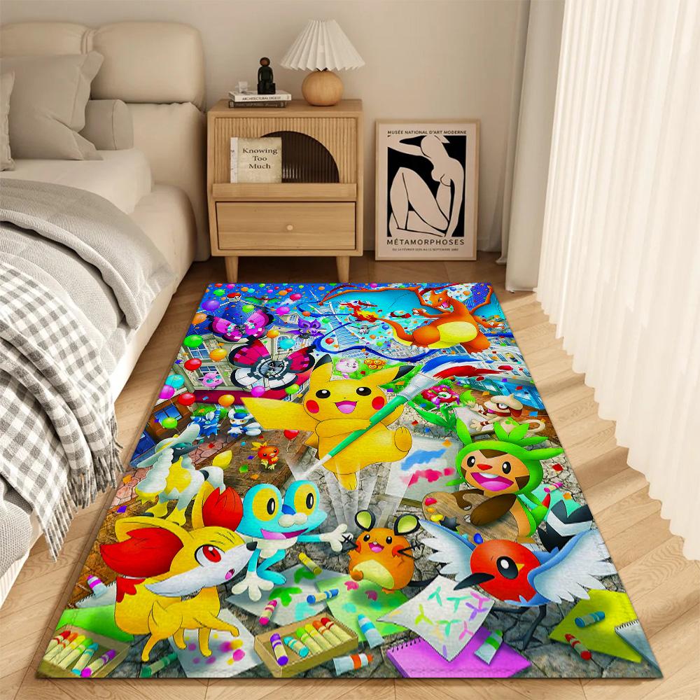 

Fashion Entrance Mat Kitchen Carpet Living Room Rugs Decoration P-pikachu Floor Mats Balcony Super Absorbent Bathroom Rug Door 40x60cm