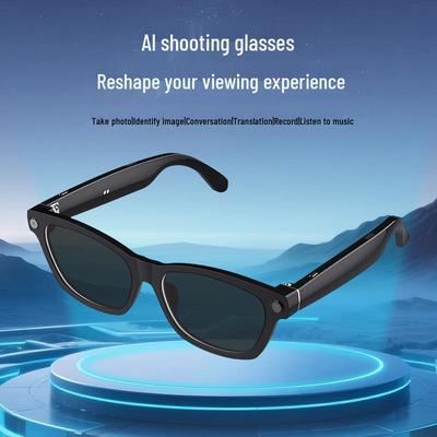 V03-T5 Smart Glasses: 800W Pixel Camera, Video Recording, Noise Reduction, AI Recognition, Real-time Translation