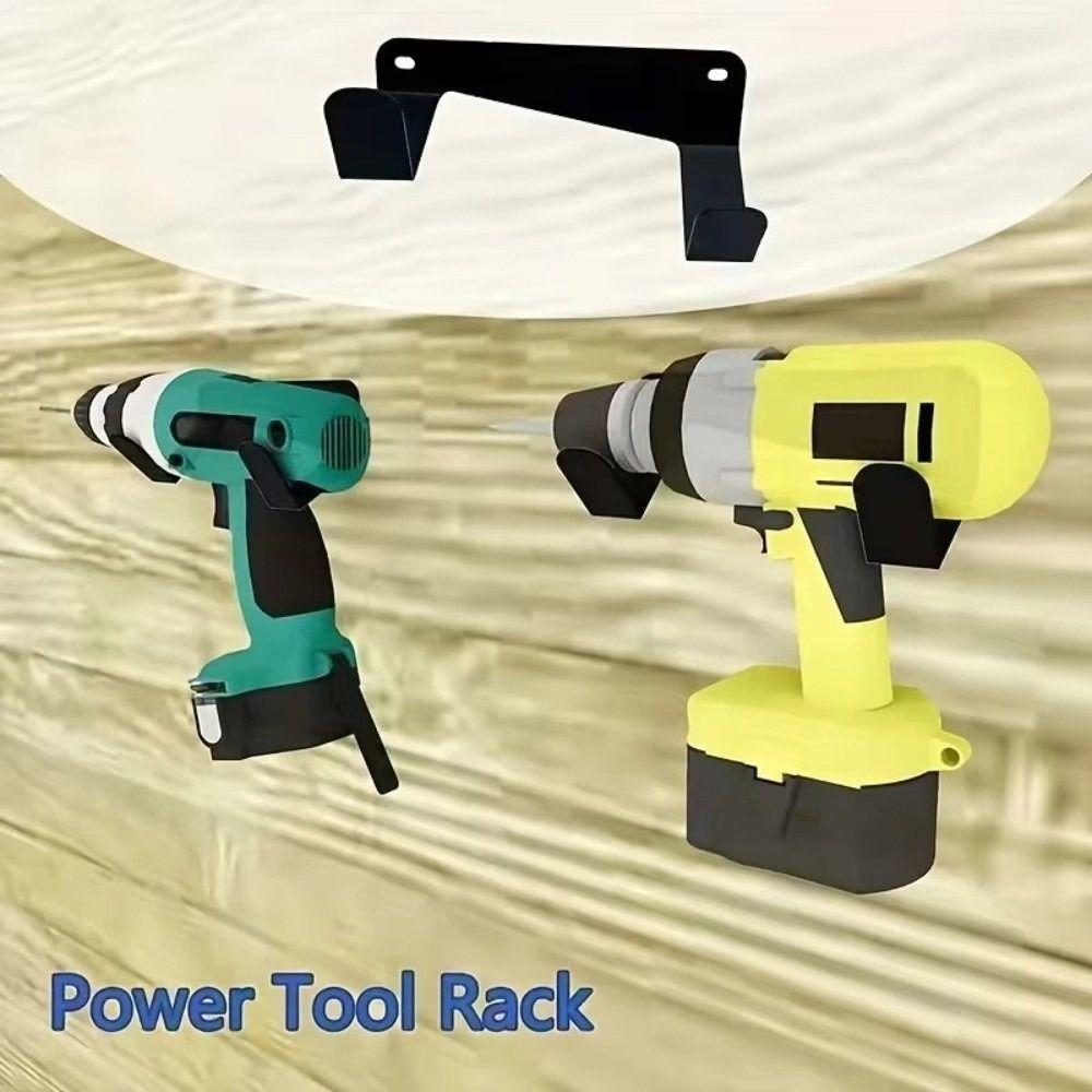 Wall-Mounted Electric Tool Metal Rack Strong Load-bearing Power Tools Hanger Workshop Storage