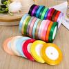 22meters/Roll 1cm Satin Ribbons DIY Handmade Crafts Christmas Wedding Birthday Party Gift Wrapping Ribbon White Black Pink Blue