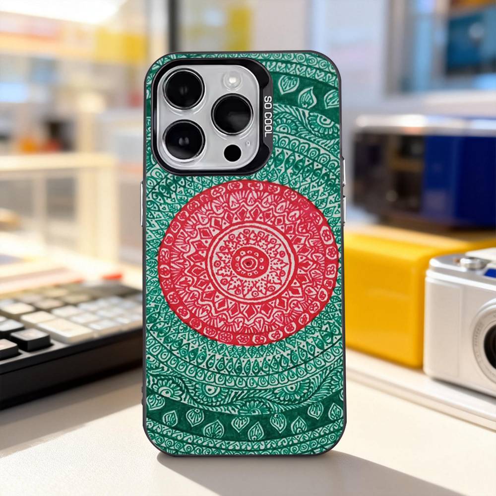 

Bangladesh Flag Art Phone Case For iPhone 11,12,13,14,15,16,17,Pro,Max,Plus,E,Air,Mini IMD Matte Black iPhone14ProMax