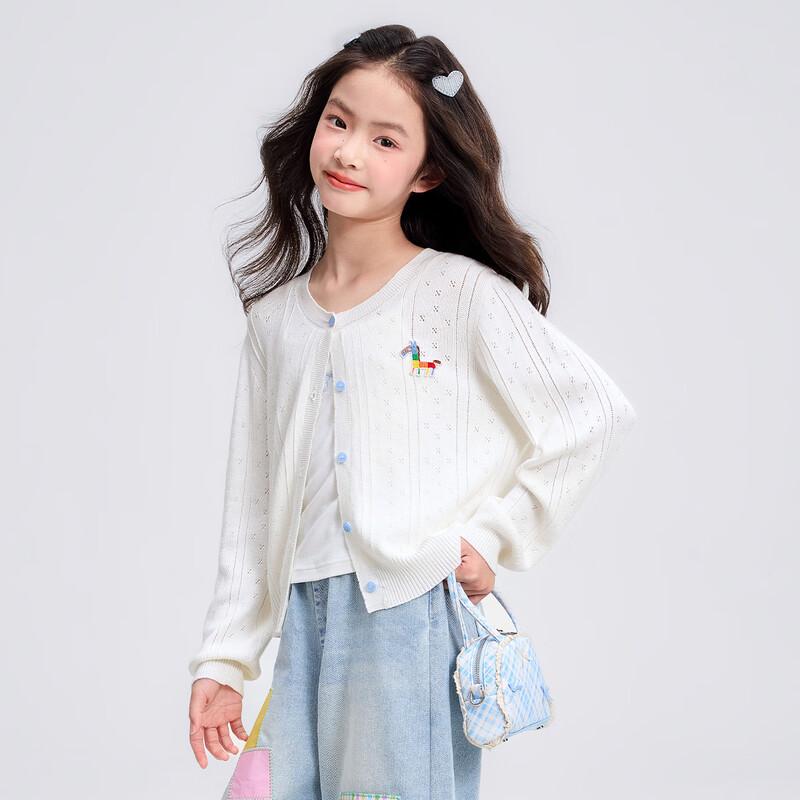 Bestickte Strickjacke für Mädchen