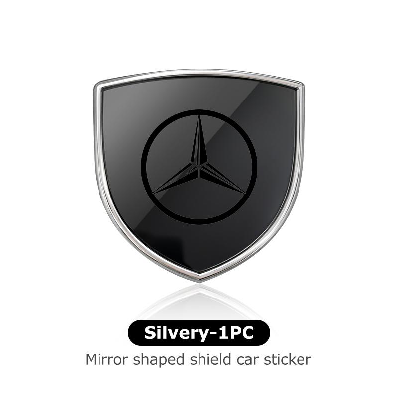 Car Alloy Sticker Shield Styling Emblem Accessories For Benz AMG VIANO GLB GLC GLE GLK W108 W124 W126 W169 W176 AM0