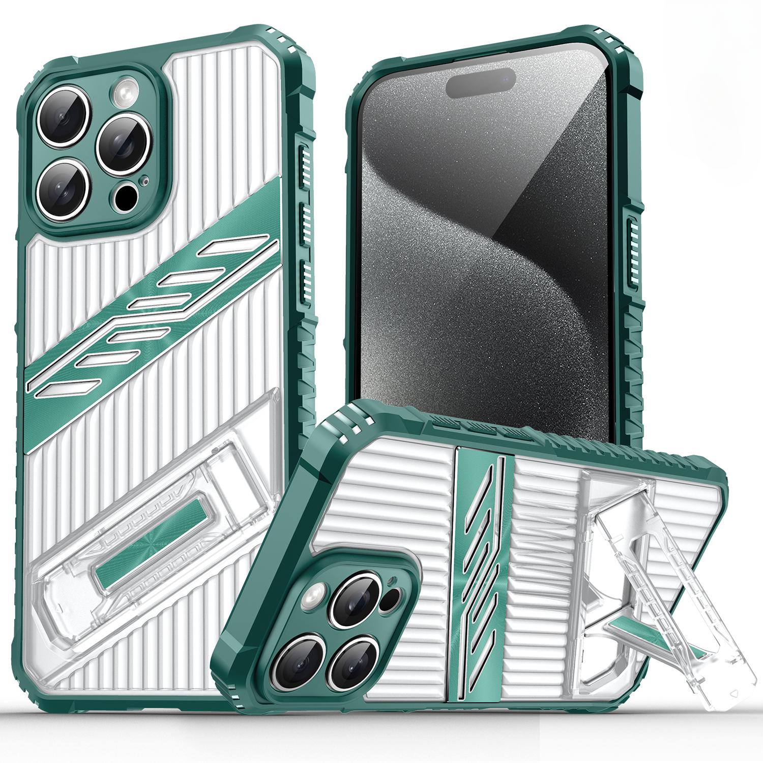 

Совместимый с Apple iPhone 12 13 14 16 15 Pro Max 11 противоударный чехол для телефона iPhone14 15 16Plus невидимая подставка защита камеры For iPhone 11 зелёный