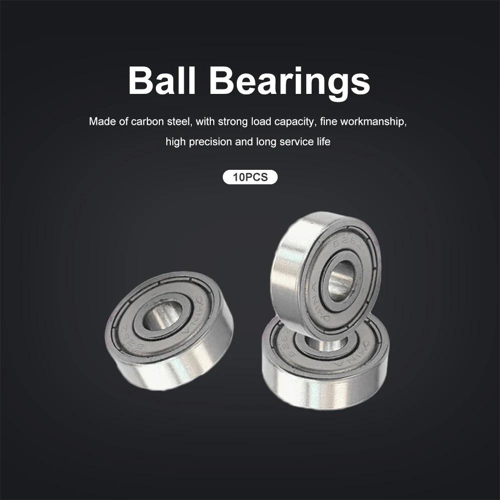 100-10PCS Double Shield Miniature High Carbon Steel Bearing 6x19x6mm 626zz Deep Groove Ball 3D Printer Parts Skates Accessories
