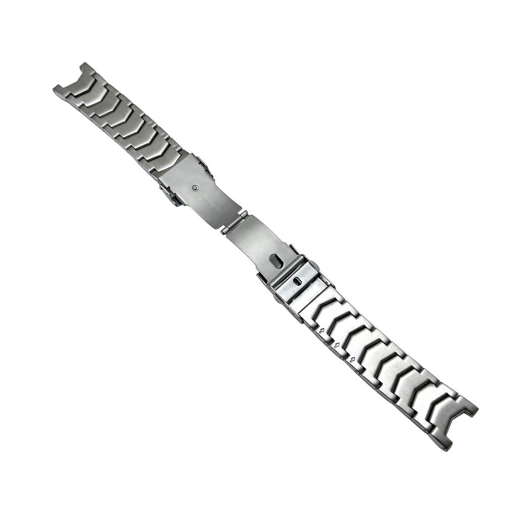 22mm Doppeldruck-Sicherheitsverschluss Edelstahl-Uhrenarmband für Casio EF-524