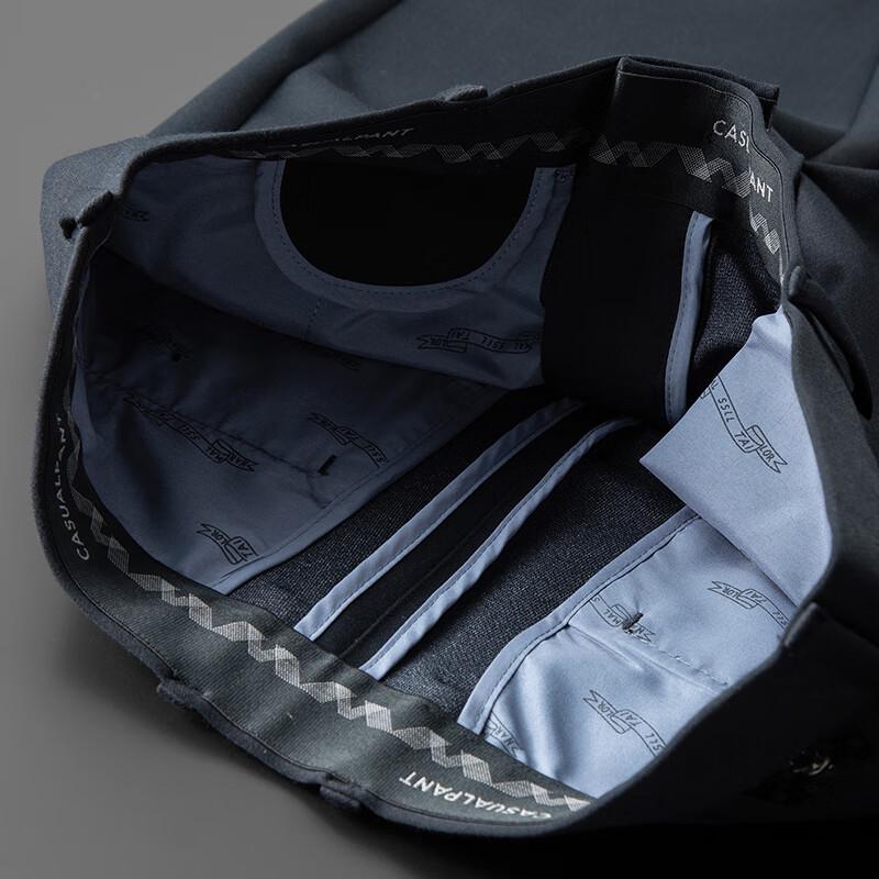 Dibenze Men's Plus Size Loose Fit Stretch Business Casual Straight Leg Trousers