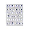 1 Sheet Nail Art Sticker Exquisite DIY Various Styles Beautiful 5D Flowers Double Color Love Heart for Salon