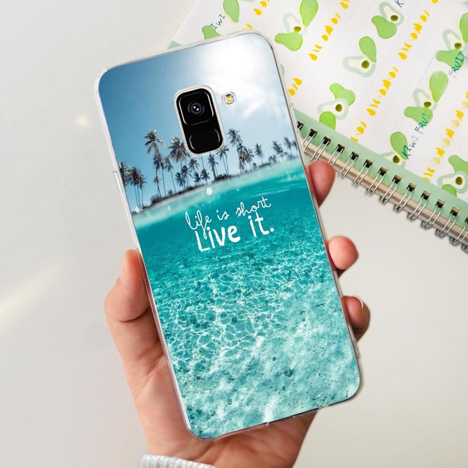For Samsung Galaxy A8 2018 Case SM-A530F New Fashion Painted Cover Soft Silicone Phone Case For Samsung A8 Plus A8+ A730F Bumper