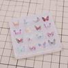 DIY Small for Butterfly Shape Hairpin Silicone Epoxy Mold DIY Keychain Pendant Jewelry Crafting Mould for Valentine Gift