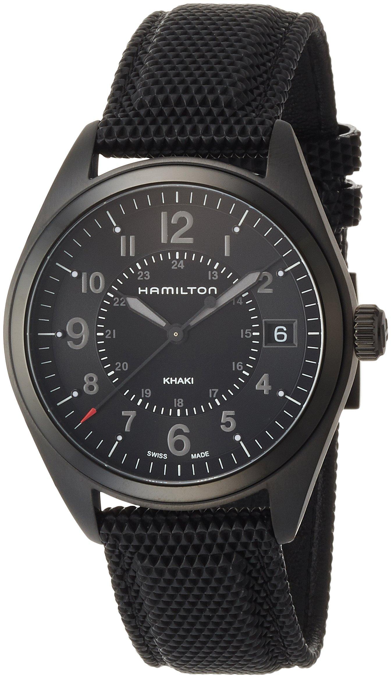 

[Hamilton] HAMILTON Watch Genuine Warranty Khaki Field Date All Black H68401735 Men s [Regular Imported Product]