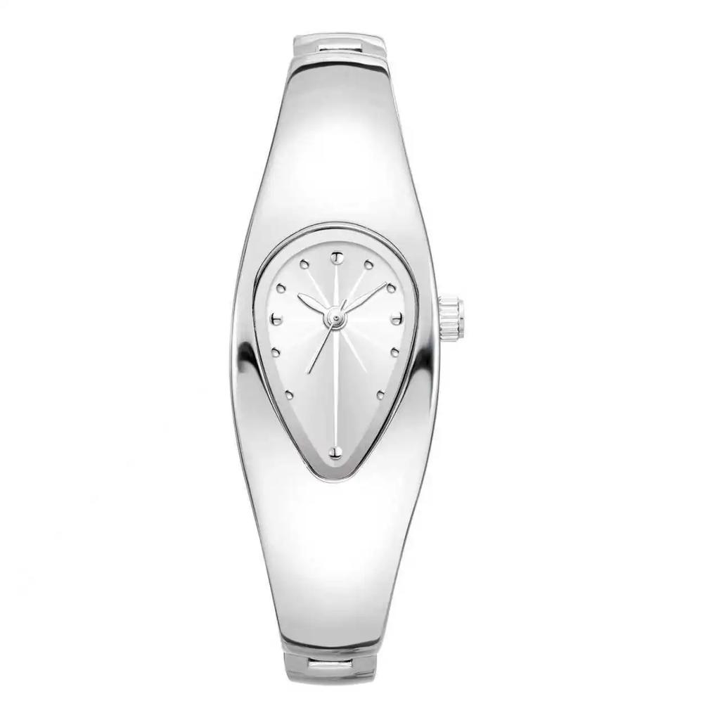 Y2k Quartz Watch Men Women Dpecial Blade Water Drop Vintage Creative Blade Design High Quality Steel Unique Bracelet Men Watch