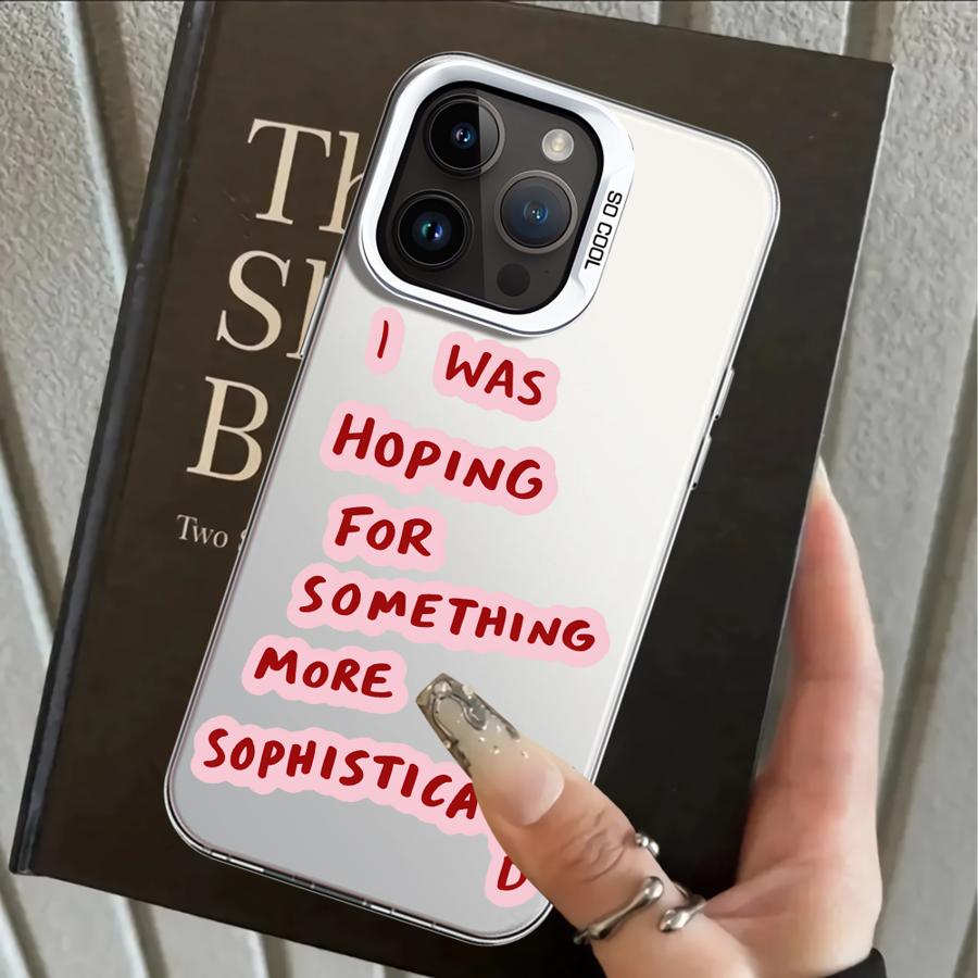 Back Phone Cover Case for iPhone 17 Pro Max 14 Air XR 11 12 15 Plus 16 XS 13 Pro Letter