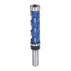1/2in Shank Flush Trim Spiral Router Bit Tungsten Steel Alloy Double Bearing Router Bit 3/4in Cut Di