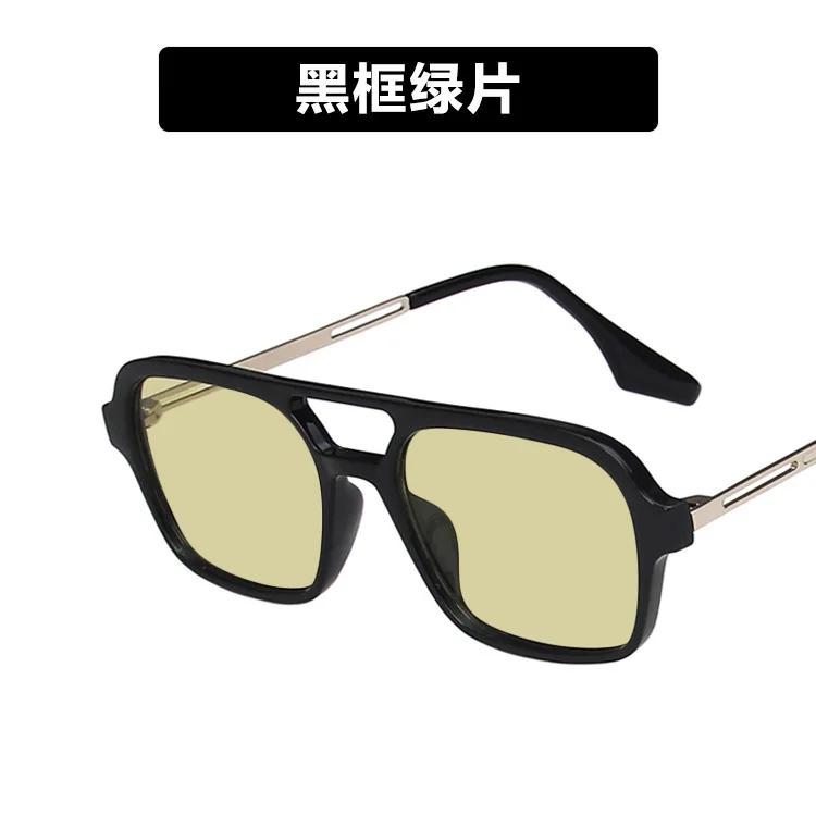 Vintage Brand Rectangle Sunglasses Women Blue Shades for Women 90s Retro Double Beam Square Sun Glasses Men UV400 Gafas